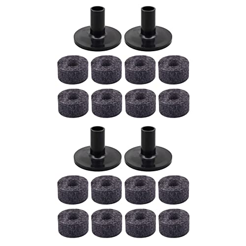Hfourhnik 16PCS Beckenstaender 25mm Filzscheibe + 4 Stueck Cymbal Sleeves fuer Regal Drum Kit Hfourhnik 16PCS Beckenstaender 25mm Filzscheibe + 4 Stueck Cymbal Sleeves fuer Regal Drum Kit von Hfourhnik