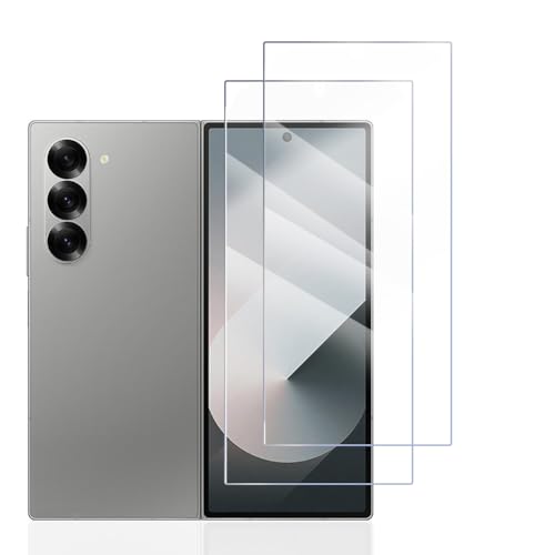 Hhfcryst Panzer Schutz Glas für Samsung Galaxy Z Fold 6, 2 Stücke Schutzfolie Panzerfolie, 9H Härte Panzer Folie, HD Klar, Anti- Kratzer, Bläschenfrei Folie,langlebig von Hhfcryst