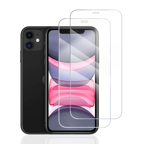 Hhfcryst Panzer Schutz Glas für iPhone 11 /iPhone XR, 2 Stücke Schutzfolie Panzerfolie, 9H Härte Panzer Folie, HD Klar, Anti- Kratzer, Bläschenfrei Folie,langlebig von Hhfcryst