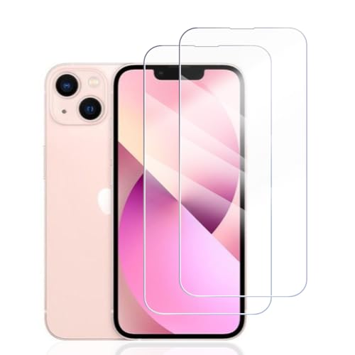 Hhfcryst Panzer Schutz Glas für iPhone 13 Pro/iPhone 13, 2 Stücke Schutzfolie Panzerfolie, 9H Härte Panzer Folie, HD Klar, Anti- Kratzer, Bläschenfrei Folie,langlebig von Hhfcryst