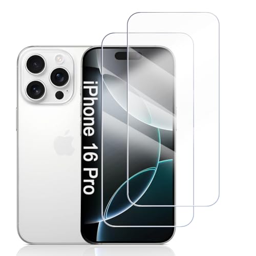 Hhfcryst Panzer Schutz Glas für iPhone 16 Pro, 2 Stücke Schutzfolie Panzerfolie, 9H Härte Panzer Folie, HD Klar, Anti- Kratzer, Bläschenfrei Folie,langlebig Hhfcryst Panzer Schutz Glas für iPhone 16 Pro, 2 Stücke Schutzfolie Panzerfolie, 9H Härte Panzer Folie, HD Klar, Anti- Kratzer, Bläschenfrei Folie,langlebig von Hhfcryst