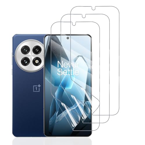 Hhfcryst Hydrogel Folie für Oneplus 13, 3 Stück TPU Displayschutzfolie HD Transparent Weich Schutzfolie (Nicht Gehärtetes Glas) von Hhfcryst
