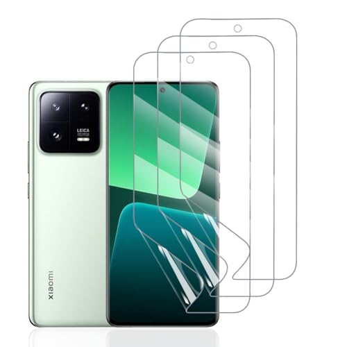 Hhfcryst Hydrogel Folie für Xiaomi 13 Pro /13 Ultra, 3 Stück TPU Displayschutzfolie HD Transparent Weich Schutzfolie (Nicht Gehärtetes Glas) von Hhfcryst