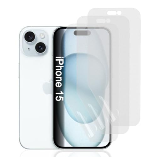 Hhfcryst Hydrogel Matt Displayschutzfolie für iPhone 15, 3 Stück Anti-Kratzer Entspiegelte TPU Schutzfolie, Anti-Fingerabdruck Hochempfindliche Hydrogel Folie Hhfcryst Hydrogel Matt Displayschutzfolie für iPhone 15, 3 Stück Anti-Kratzer Entspiegelte TPU Schutzfolie, Anti-Fingerabdruck Hochempfindliche Hydrogel Folie von Hhfcryst