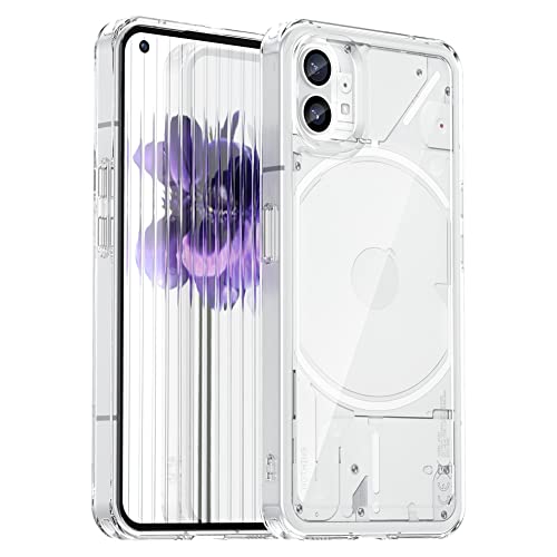 Hi-Case Crystal Hülle für Nothing Phone (1) Anti-Gelb & 360° Stoßfeste Handyhülle, Anti-Kratzt Soft Silikon Schutzhülle Case mit TPU Bumper & PC-Rückseite, Transparent von Hi-Case