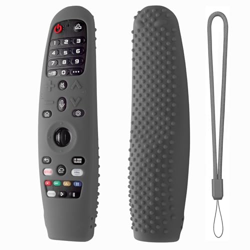 Fernbedienung für LG AN-MR600 LG AN-MR650 AN-MR20GA AN-MR19BA Fernbedienung, Silikon-Schutzhülle, stoßfest, rutschfest, für LG Smart TV-Fernbedienung (dunkelgrau) von Hi Color
