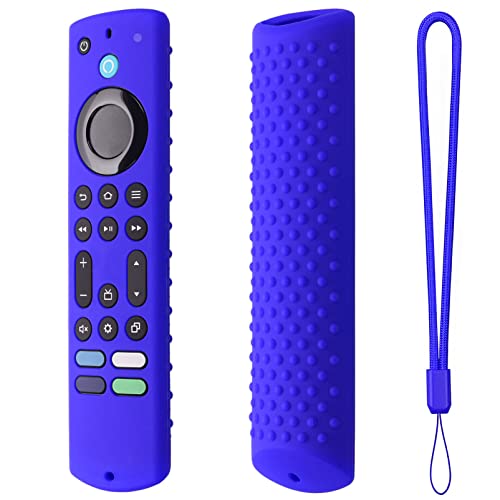Silikon-Fernbedienungsabdeckung für alle neuen Fire Stick 4K Max 2023, Silikonhülle kompatibel mit Fire TV Stick 4k Max 2nd Gen, Toshiba/Insignia NS-RCFNA-21, Silikonhülle mit Umhängeband, Blau Silikon-Fernbedienungsabdeckung für alle neuen Fire Stick 4K Max 2023, Silikonhülle kompatibel mit Fire TV Stick 4k Max 2nd Gen, Toshiba/Insignia NS-RCFNA-21, Silikonhülle mit Umhängeband, Blau von Hi Color