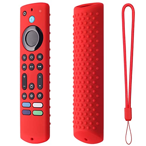 Hi Color Silikon-Fernbedienungsabdeckung, kompatibel mit Fire Stick 4K Max 2023 Fire TV Stick 4k Max 2nd Gen, Toshiba/Insignia NS-RCFNA-21, Silikonhülle mit Umhängeband, Rot Hi Color Silikon-Fernbedienungsabdeckung, kompatibel mit Fire Stick 4K Max 2023 Fire TV Stick 4k Max 2nd Gen, Toshiba/Insignia NS-RCFNA-21, Silikonhülle mit Umhängeband, Rot von Hi Color