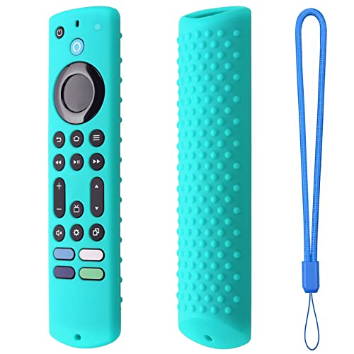 Silikon-Fernbedienungsabdeckung für alle neuen Fire Stick 4K Max 2023, Silikonhülle kompatibel mit Fire TV Stick 4k Max 2nd Gen, Toshiba/Insignia NS-RCFNA-21, Silikonhülle mit Umhängeband (Mintgrün) Silikon-Fernbedienungsabdeckung für alle neuen Fire Stick 4K Max 2023, Silikonhülle kompatibel mit Fire TV Stick 4k Max 2nd Gen, Toshiba/Insignia NS-RCFNA-21, Silikonhülle mit Umhängeband (Mintgrün) von Hi Color