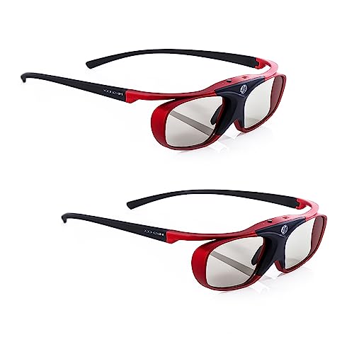 2X Hi-Shock BT Pro Scarlet Heaven aktive 3D Brille kompatibel mit Sony, Samsung 3D TV | komp. mit SSG-3570CR, TDG-BT500A, TY-ER3D5ME, 120 Hz von Hi-SHOCK