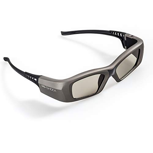 Hi-Shock BT/RF Pro Oxid Diamond | Bluetooth 3D Brille für 3DTV / HDR & 3D-RF Beamer von Sony, Epson, Jvc, Samsung, Panasonic [Shutterbrille | 120 Hz | wiederaufladbar | 39g | Funk] von Hi-SHOCK