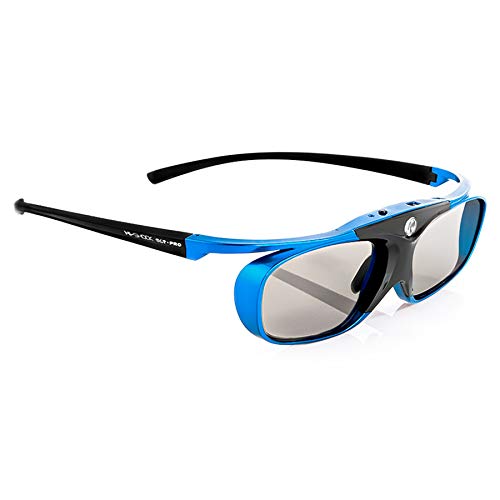 Hi-Shock DLP Pro Blue Heaven | DLP Link 3D Brille kompatibel mit 3D DLP Beamer von Acer, BenQ, Optoma, LG, [96-144 Hz | Akkubetrieb | aufladbar - DLP Link] von Hi-SHOCK