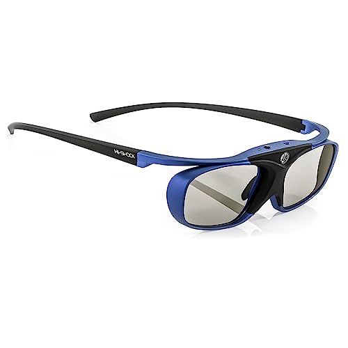 Hi-Shock RF Pro Deep Heaven | Funk 3D Brille für JVC & Sony RF Beamer VPL-VW500ES, VPL-VW300ES, VPL-VW520, VPL-VW320, VPL-HW45 ES, VPL HW65 ES / TDGBT500A [Shutterbrille | 120 Hz | Akku | 32g] von Hi-SHOCK