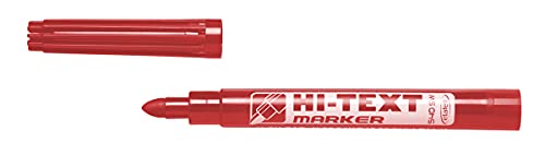 HI-TEXT 540SW MARKER Marker, große Spitze, 20 Stück, rot von Hi-Text