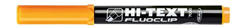 Hi-Text 7000 Fluoclip Textmarker mit Keilspitze, 12 Stück von Hi-Text