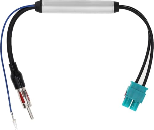 Autoradio Antenne Signalverstärker, Doppel Fakra auf DIN Stecker Adapter mit Phantomeinspeisug Kompatibel mit Volkswagen Audi VW Skoda BMW Fahrzeug Auto Audio Radio Stereo Head Unit Empfänger Autoradio Antenne Signalverstärker, Doppel Fakra auf DIN Stecker Adapter mit Phantomeinspeisug Kompatibel mit Volkswagen Audi VW Skoda BMW Fahrzeug Auto Audio Radio Stereo Head Unit Empfänger von HiAoey