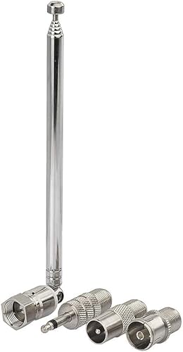 DAB FM UKW Radio Antenne 75 Ohm Unbal Teleskopantenne Zimmerantenne Kompatibel mit Yamaha Denon Pionier Marantz Bose Wave Musiksystem Stereo-Innenempfänger Audio-Radio-AV-Empfänger von HiAoey