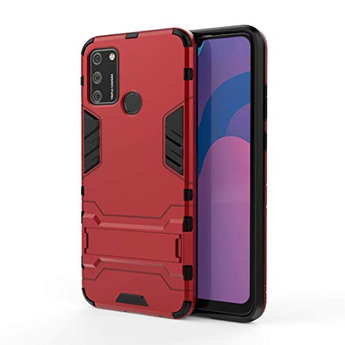 HiCASE Pro Hülle für Huawei Honor 9A, Armor Handyhülle Harte PC Cover weiche Silikon TPU Bumper, Stoßfester Schutzhülle mit Fingerhalterung Ring Kickstand und magnetische KFZ-Halterung von HiCASE Pro