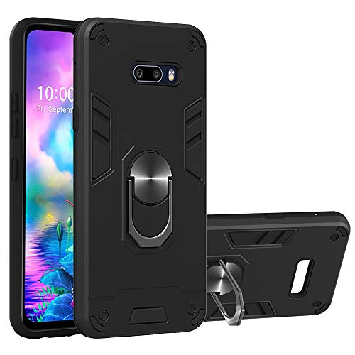 HiCASE Pro Hülle für LG V50S ThinQ/LG G8X ThinQ, Ultra Dünn Stoßfest TPU + PC Schutzhülle Panzer Design Anti Kratzer Ring Fingerhalterung 360 Grad Drehbarer Ständer Handyhülle Case Cover von HiCASE Pro