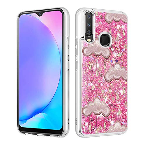 HiCASE Pro Hülle für VIVO Y17/VIVO Y15/VIVO Y12/VIVO U10/VIVO Y11 2019/VIVO U3X, Handyhülle Glitzer Flüssig Treibsand Cover Glitter Quicksand Weich TPU Durchsichtig Bumper Silikon Schutzhülle Case von HiCASE Pro