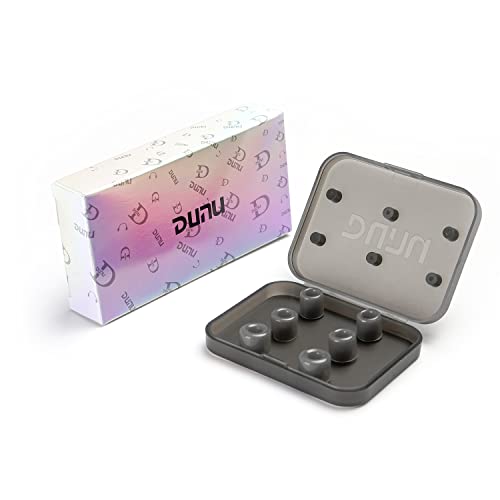 HiFiGo Dunu S&S (Stage & Studio) Silikon-Ohrstöpsel, F oder 4,0 mm - 6 mm Düse, Ersatz für kabellose Ohrhörer, In-Ear-Kopfhörer (XL(3 Paar)) von HiFiGo