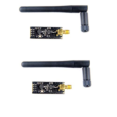 HiLetgo® 2 Stück NRF24L01 + PA + LNA Wireless Transceiver RF Transceiver Modul mit SMA Antenne 2,4 G 1100 m kompatibel Arduino von HiLetgo