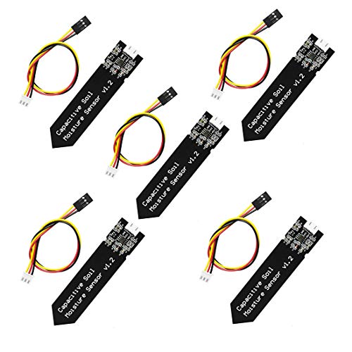 HiLetgo 5 Stück Kapazitive Soil Moisture Sensor Modul Wide Voltage 3,3 ~ 5,5 V mit Kabel für Arduino HiLetgo 5 Stück Kapazitive Soil Moisture Sensor Modul Wide Voltage 3,3 ~ 5,5 V mit Kabel für Arduino von HiLetgo
