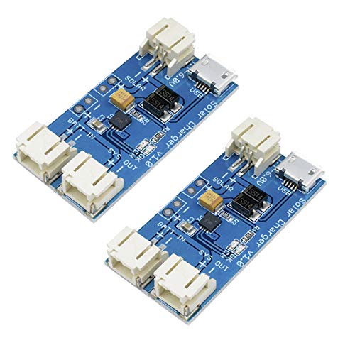 HiLetgo CN3065 Mini-Solar-Lipo-Ladegerät, Lithium-Batterie, Lade-Chip, Micro-USB, DIY, Outdoor, App, Lademodul, 2 Stück von HiLetgo
