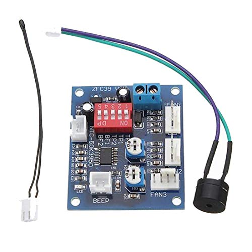 HiLetgo DC 12 V 5 A PWM PC CPU Fan Temperatur Control Speed Controller Board Speed Controller Temperatur Probe Buzzle von HiLetgo