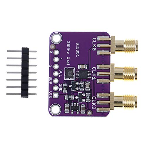 HiLetgo Si5351A I2C 25MHZ I2C High Frequency Signal Generator Breakout Board Square Wave Frequency Generator Signal Generator 8KHz bis 160MHz 3-5VDC für Arduino von HiLetgo