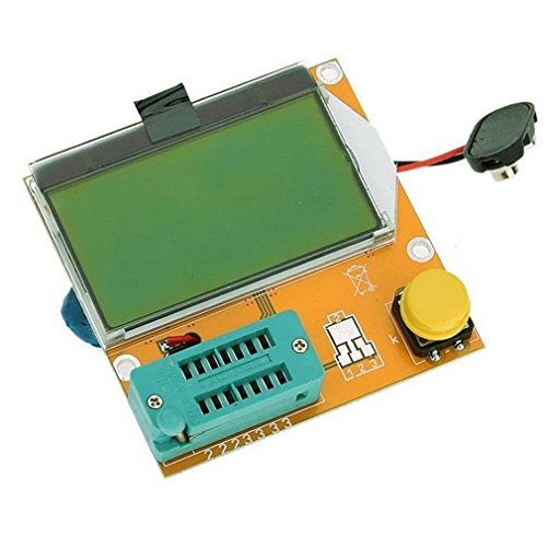 LCR-T4 Transistor-Tester von HiLetgo® - Inklusive: LCD-Display, Diode/Triode-Kapazität, ESR Meter Mos, PNP-, NPN-, SCR-Induktivität, DIY 9 V 12864 LCD von HiLetgo