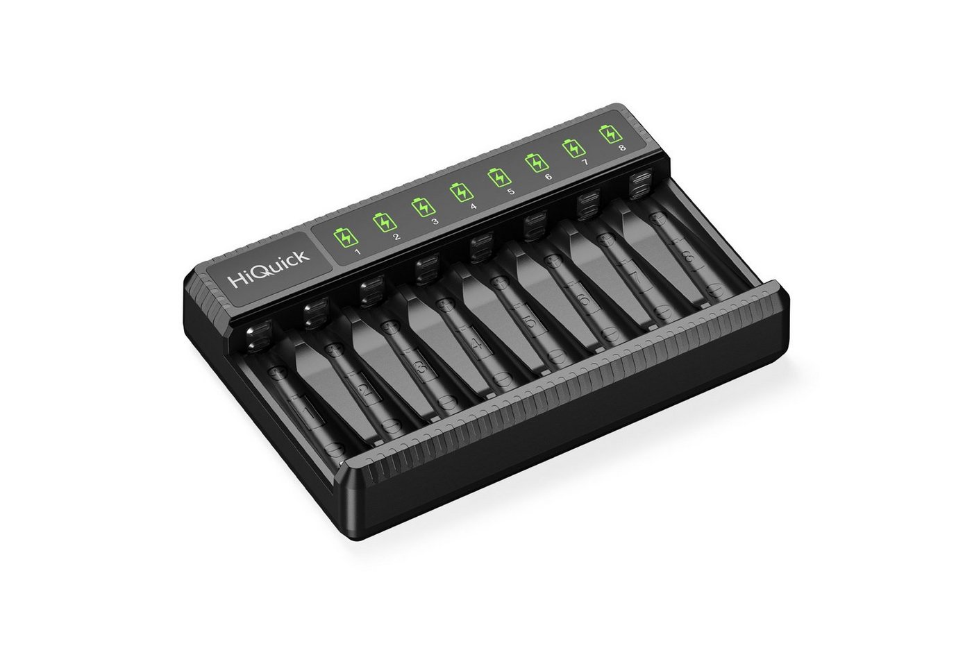 HiQuick AA/AAA Akku Schnellladegerät, 8-Ladeplatz Batterie-Ladegerät Akku-Ladestation HiQuick AA/AAA Akku Schnellladegerät, 8-Ladeplatz Batterie-Ladegerät Akku-Ladestation von HiQuick