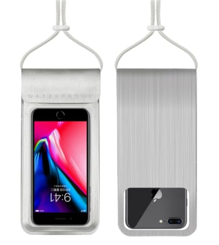 HiRui Universelle wasserdichte Handytasche mit Touchscreen, IP68 wasserdichte Handyhülle, Trockentasche für Strand, kompatibel mit iPhone 16/Pro/Plus/Max/15/14, Galaxy S24+/25+, passt bis zu 6,9 Zoll HiRui Universelle wasserdichte Handytasche mit Touchscreen, IP68 wasserdichte Handyhülle, Trockentasche für Strand, kompatibel mit iPhone 16/Pro/Plus/Max/15/14, Galaxy S24+/25+, passt bis zu 6,9 Zoll von HiRui