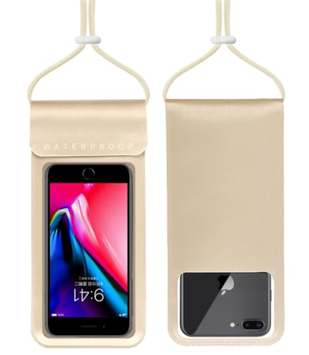 HiRui Universelle wasserdichte Handytasche mit Touchscreen, IP68 wasserdichte Handyhülle, Trockentasche für Strand, kompatibel mit iPhone 16/Pro/Plus/Max/15/14, Galaxy S24+/25+, passt bis zu 6,9 Zoll HiRui Universelle wasserdichte Handytasche mit Touchscreen, IP68 wasserdichte Handyhülle, Trockentasche für Strand, kompatibel mit iPhone 16/Pro/Plus/Max/15/14, Galaxy S24+/25+, passt bis zu 6,9 Zoll von HiRui