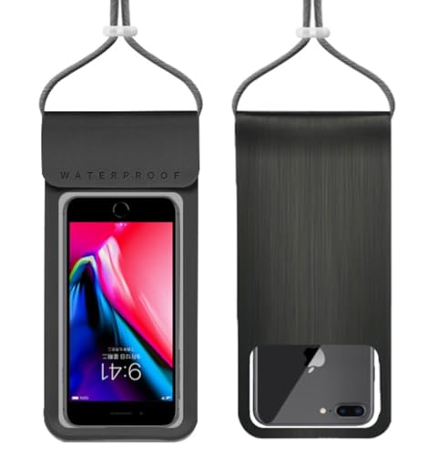 HiRui Universelle wasserdichte Handytasche mit Touchscreen, IP68 wasserdichte Handyhülle, Trockentasche für Strand, kompatibel mit iPhone 16/Pro/Plus/Max/15/14, Galaxy S24+/25+, passt bis zu 6,9 Zoll HiRui Universelle wasserdichte Handytasche mit Touchscreen, IP68 wasserdichte Handyhülle, Trockentasche für Strand, kompatibel mit iPhone 16/Pro/Plus/Max/15/14, Galaxy S24+/25+, passt bis zu 6,9 Zoll von HiRui