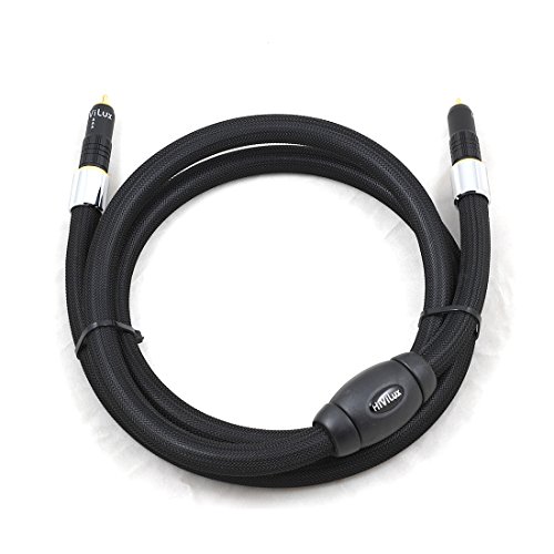 HiViLux® Referenz Koaxial Kabel/HiFi/Subwoofer OCC-Leitung 1,5m/Digital o. Analog von HiViLux