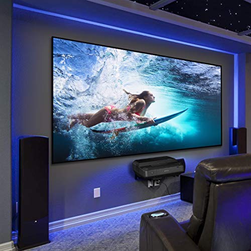 HiViLux® Ultra Thin Zero RahmenLeinwand Rahmenlos PVC Kinofolie: HiViWhite Cinema 1,0/8K/4K/3D/auch für UST (16:9 120Zoll Bild:265x149cm) von HiViLux