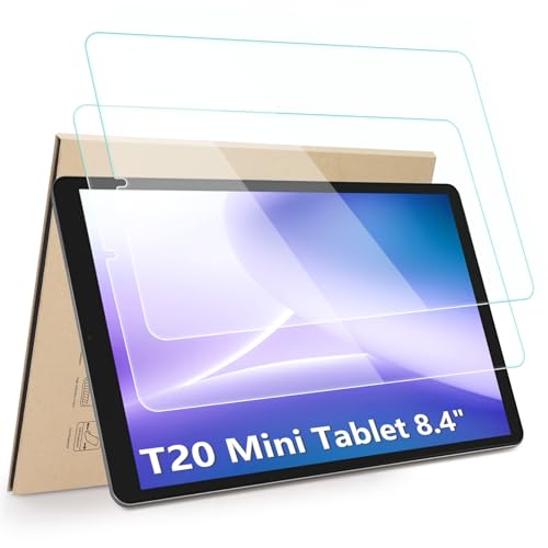 Hianjoo 2-Stück Schutzfolie Kompatibel für DOOGEE T20 Mini Tablet 8,4 Zoll, Displayschutz Kompatibel für DOOGEE T20 Mini Tablet 8.4'', Anti-Kratzer, Bläschenfrei, 9H Härte von Hianjoo