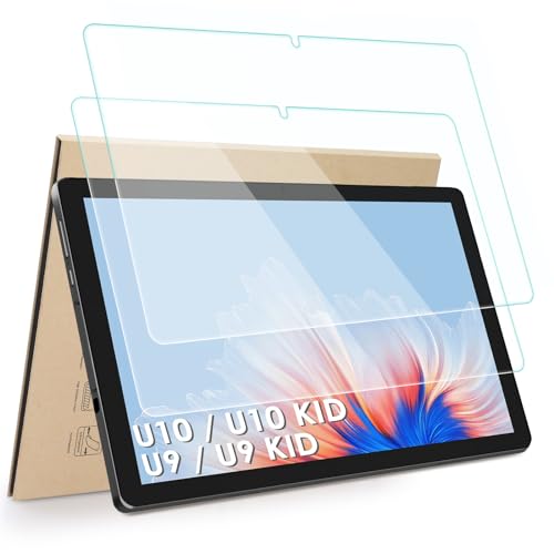 Hianjoo 2-Stück Schutzfolie Kompatibel für DOOGEE U9/ U9 KID Tablet 10,1 Zoll, Displayschutz Kompatibel für DOOGEE U9/ U9 KID Tablet 10.1'', Anti-Kratzer, Bläschenfrei, 9H Härte von Hianjoo