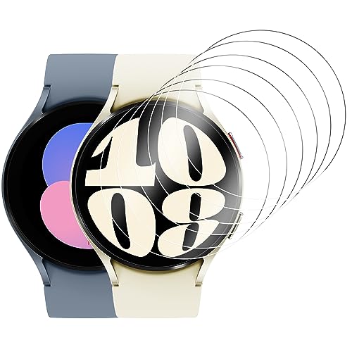 Hianjoo 6 Stück Schutzfolie Kompatibel mit Samsung Galaxy Watch 6/Watch 5/Watch 4 [40mm], 9H Härte, Anti-Kratzen, Anti-Öl Glasschutzfolie, Displayschutzfolie Kompatibel für Samsung Watch 6/5/4 [40mm] von Hianjoo
