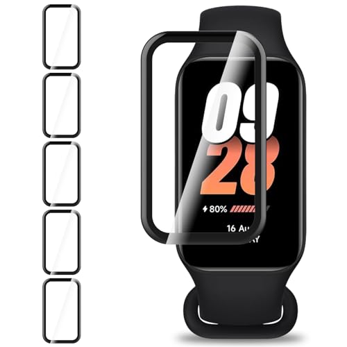 Hianjoo 6 Stück Schutzfolie Kompatibel mit Xiaomi Smart Band 8 Active, 9H Härte, Anti-Öl, Anti-Kratzen Displayschutzfolie Kompatibel für Xiaomi Band 8 Active von Hianjoo