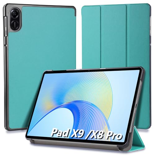 Hianjoo Hülle Kompatibel für Huawei Honor Pad X9/X8 Pro 11,5 Zoll, Ultra Dünn Leder Schutzhülle mit Standfunktion Kompatibel für Honor Pad X9/X8 Pro 11.5", Grün von Hianjoo