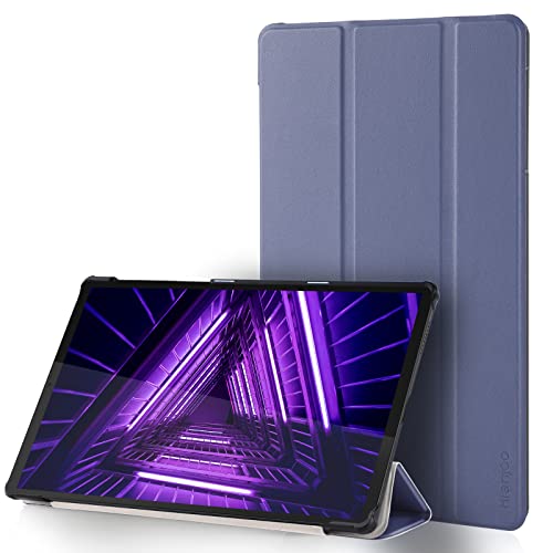 Hianjoo Hülle Kompatibel für Lenovo Tab M10 FHD Plus 10.3, Ultra Dünn Leder Schutzhülle mit Standfunktion Kompatibel für Lenovo Tab M10 FHD Plus (2nd Gen) 10.3 TB-X606F, Grau Lila von Hianjoo