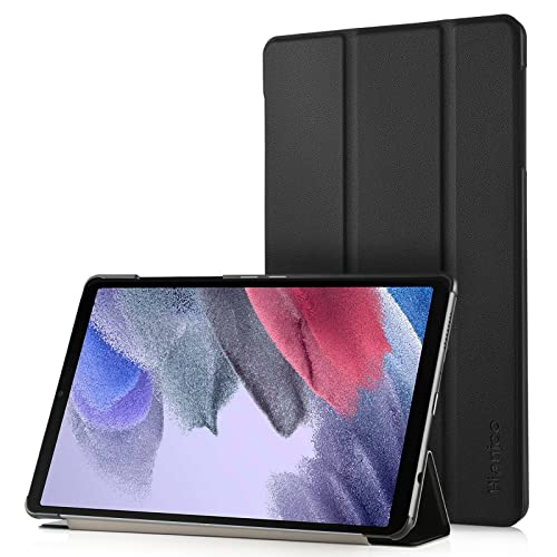 Hianjoo Hülle Kompatibel für Samsung Galaxy Tab A7 Lite 8.7 2021, Ultra Dünn Leder Schutzhülle mit Standfunktion Kompatibel für Samsung Galaxy Tab A7 Lite 8.7 Zoll SM-T225/T220, Schwarz von Hianjoo