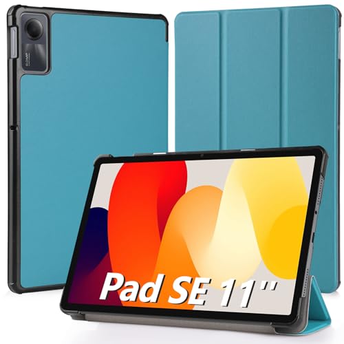 Hianjoo Hülle Kompatibel für Xiaomi Redmi Pad SE 11 Zoll, Ultra Dünn Leder Schutzhülle mit Standfunktion Kompatibel für Xiaomi Redmi Pad SE 11", Grün von Hianjoo