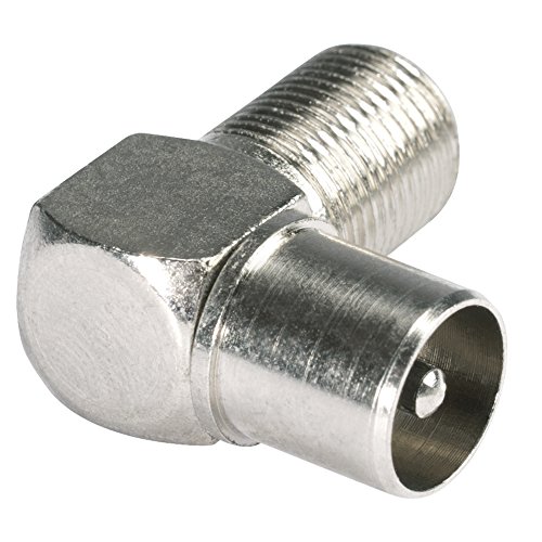 HICON Adapter Sat F- Stecker female auf Antennen-Stecker male IEC 90° gewinkelt - HI-FAN-FM90 von Hicon