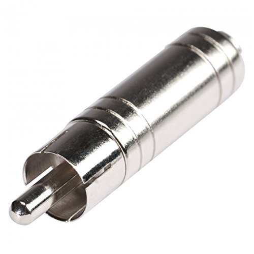 HICON Connector Adapter Cinch Stecker Male auf Mini Klinke 3,5mm Buchse 2-pol Female | HI-CIJM3-MF von Hicon