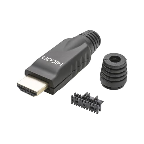 HICON Connector HI-HD-M HDMI Stecker 19-pol vergoldet für Löttechnik Selbstkonfektion | HI-HD-M von Hicon
