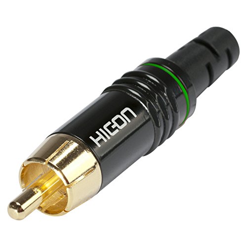 HICON HI-CM06 Cinch Stecker by SOMMER CABLE (Grün) von Hicon