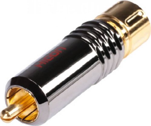 HICON HI-CM18 RCA Cinch-Stecker Press-Spangen-Verriegelung rot | HI-CM18-RED von Hicon